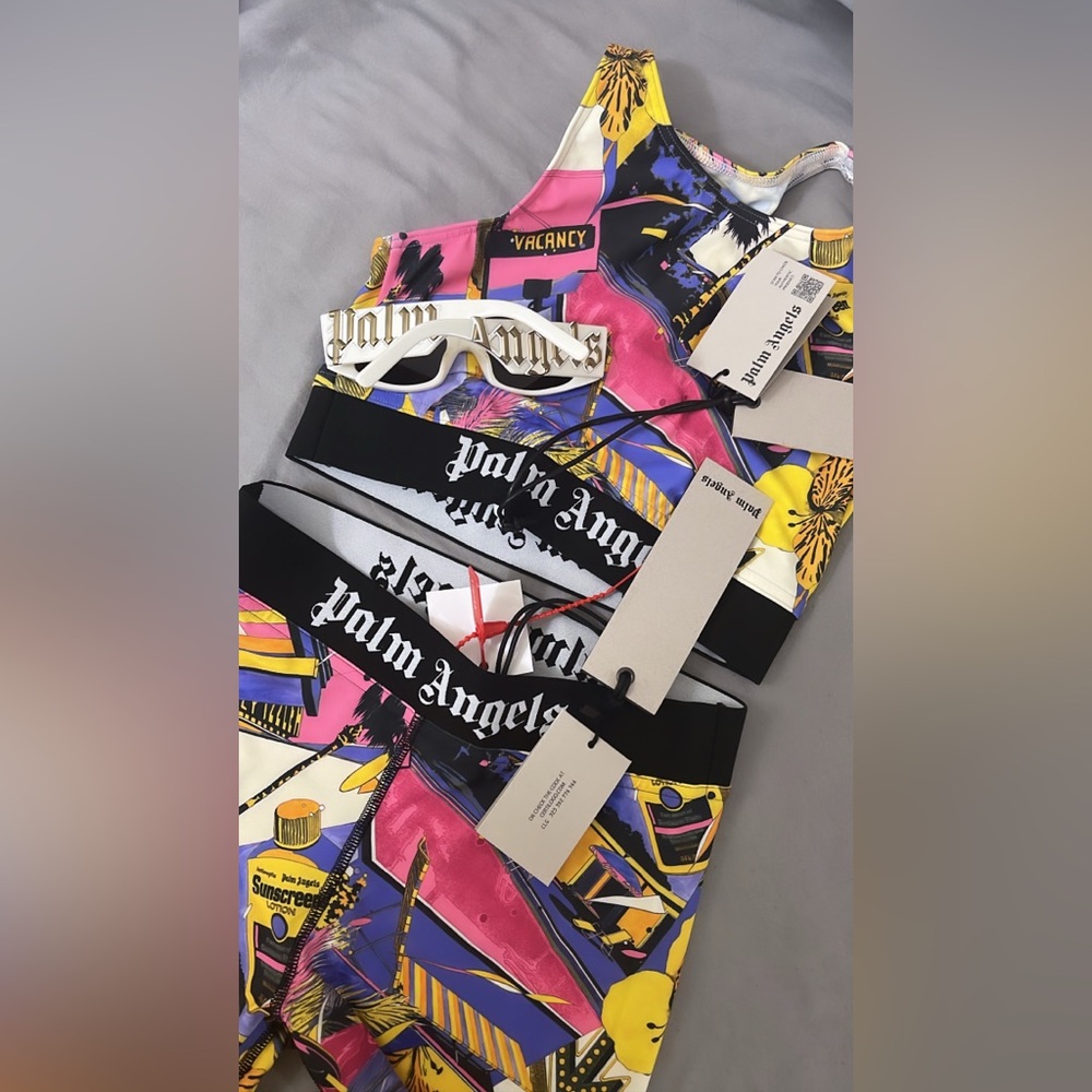 Palm Angels Multicolor Swimwear with Black Accents